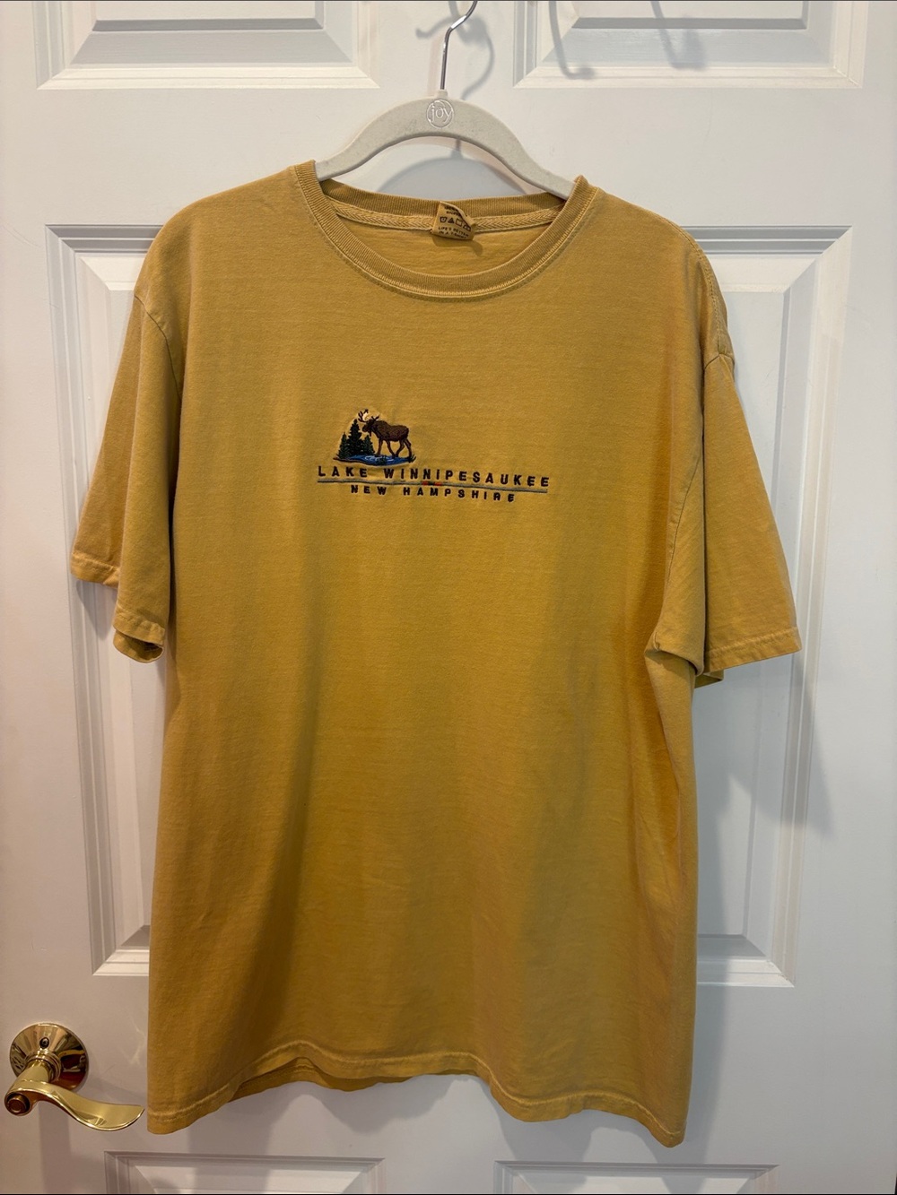 Blue 84 Lake Winnipesaukee Moose Graphic Tee - Mustard
